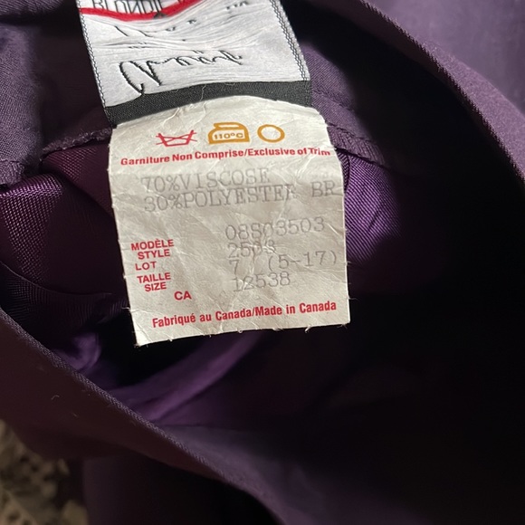 NWOT Vintage High-Rise Pencil Skirt (Purple) - Picture 9 of 9